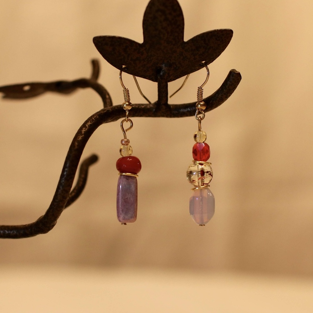 Mismatched Original Earrings made by me!